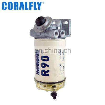 Coralfly Diesel Fuel Water Separator Filter Assembly R90T P559855 P552855 P551855 for Parker RACOR