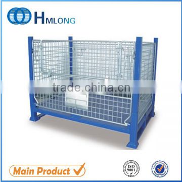 China high quality collapsible galanized pallet wire cages