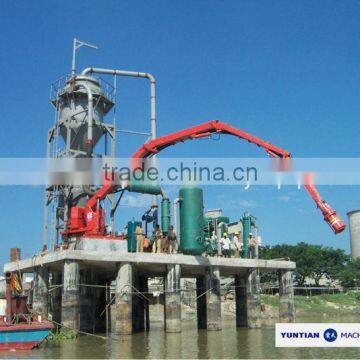 Bulk material pneumatic ship unloader