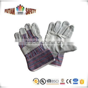 FTSAFETY industrial leather hand gloves patch palm cohide split leather working gloves