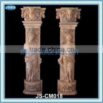 Carved Stone Decorative Pillar