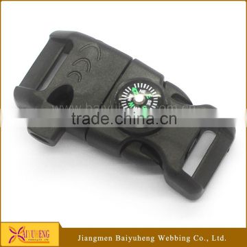 7 in 1 survival plastic whistle buckle for sale