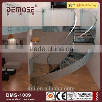 plexiglass staircase inflatable stair slide tempered glass