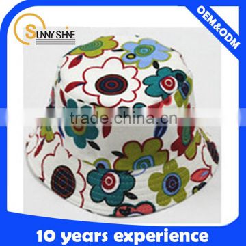 custom cool colorful cheap floral blank bucket hats