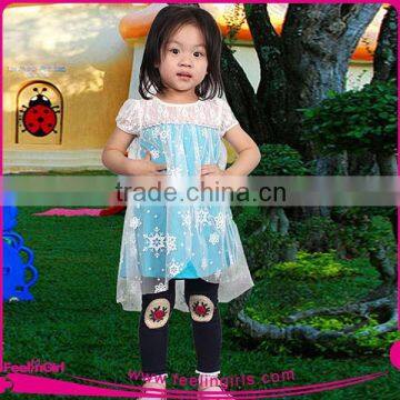 Hot sale American fashion latest dress designs for kids