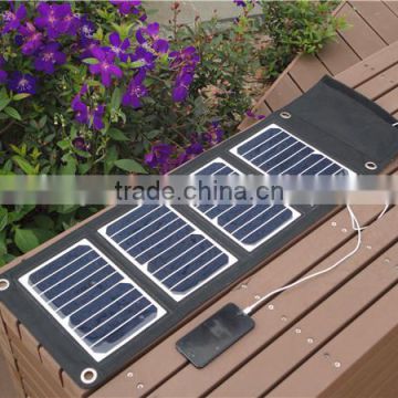 foldable solar battery charger solar power bank charger with USB charger for charging cellphone