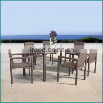 Patio rattan material dining chair furniture outdoors in China JJ-112TC