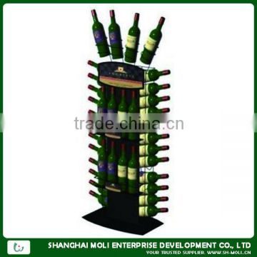 ML-11055 Beautiful metal displays for carbonated drinking/Promotion supermarket bottle display, supermarket fruit juice display