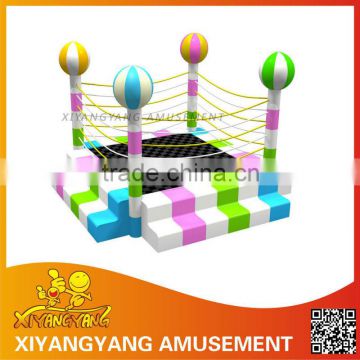 China indoor trampoline ,kids trampoline play equipment , high quality indoor soft play equipment for todder