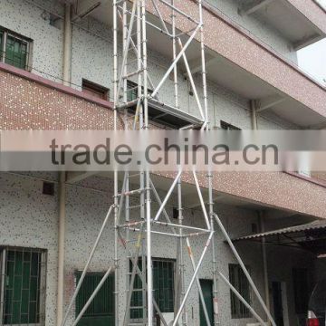 Aluminum Scaffolding Tower for sale better than painted steel scaffolding