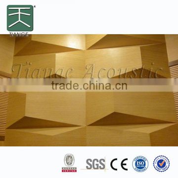 Churches acoustic sound diffuser material for wall