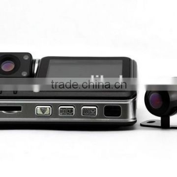 2.0 Inch 720P Full HD Dual Camera Lens 3.0M Pixel G-Sensor IR Night Vision Manual Mini Car DVR Camera