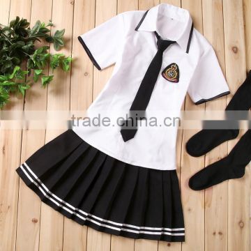 Hot Sale school uniform T-shirt and Skirt