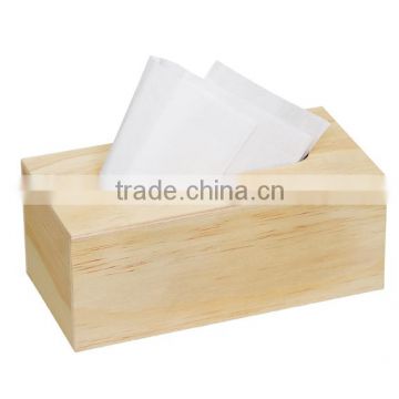 Bamboo wooden Car refillable decorate tissue box
