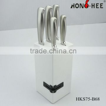 Colorful Knife Block White