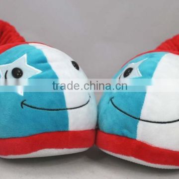 Factory wholesale custom plush slipper,funny plush slippers