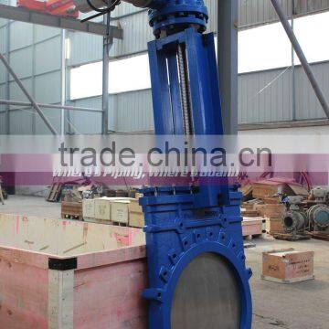 GGG40 Big Size Casting Electric Knife Gate Valve Price