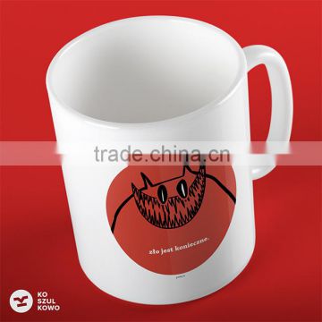 2016 Custom Design Mug Cup Glass Print Logo Slogan Sublimation OEM printing service