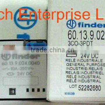 FINDER RELAY 60.13.9.024.0040 24VDC 10A 250V, new and original