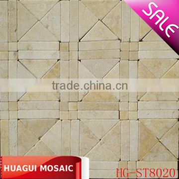 Uruguay Popular beige Marble Mosaic Pattern HG-ST8020