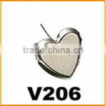 Paper Fastener, metal brad with Heart shape