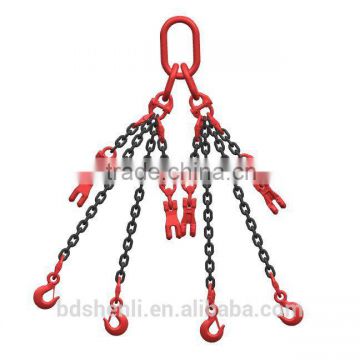 hot sale safety snatch hook 4 legs lifting chain