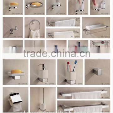 Chinese luxury bathroom accessories brass chrome