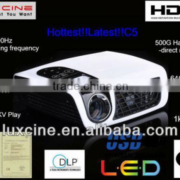 15% off Promotion!!! C5 1080p home entertainment projectors with TV tuner