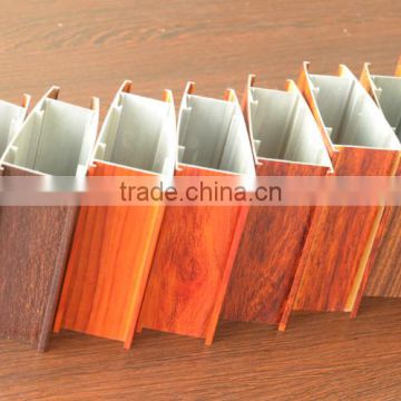 aluminum extrusion profiles wood effect aluminium material
