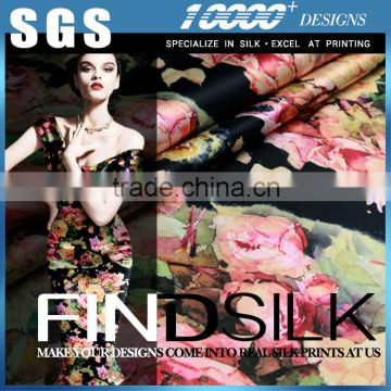 2015 newest style Hellosilk tie dye satin fabrics
