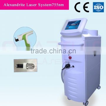 755nm alexandrite laser electric hair removal machine/female facial hair removal