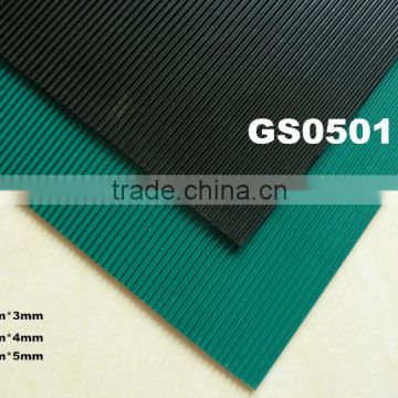 china industrial neoprene corrugated rubber sheet