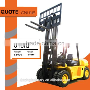 New Diesel Forklift Truck 5000kgs with dual wheels, Optional triplex, side shift, Cab, positioner