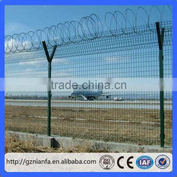 Export to South Africa,Mozambique PVC privacy security fence /galvanized iron anti climb fence