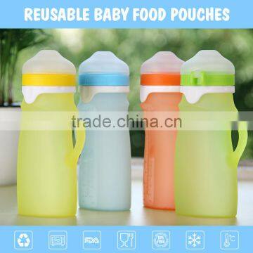 Eco-friendly baby food spout pouch food grade silicone