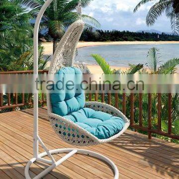 Modern high quality outdoor rattan white egg chair hammock