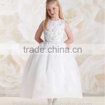 cute white beaded baby gown halter girls birthday dresses