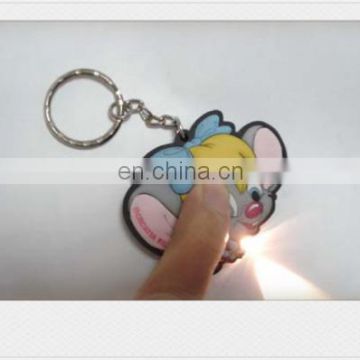 Custom PVC key chain in LED style as rubber key chain or plastic key chain