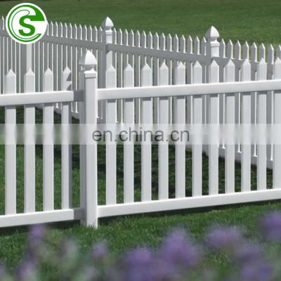 Customizable white vinyl picket fence garden fence pvc fence panels