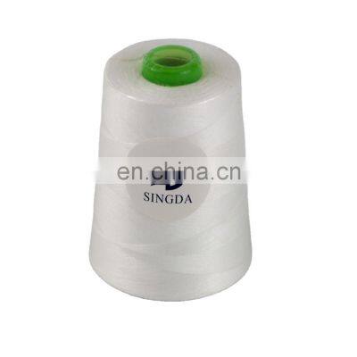 100% Polyester 30/2 40/2 50/2 60/2  White Yarn Dying Sewing Thread Drands SD