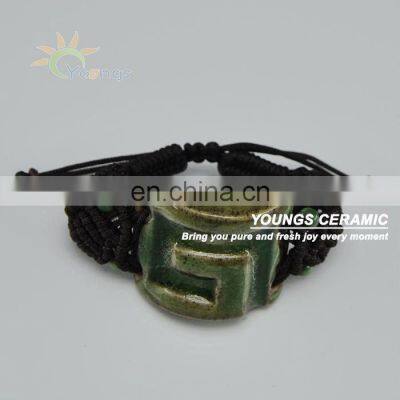 Antique Men's Ceramic Bracelet Made in Jingdezhen