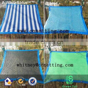 55%-90% Shade Rate HDPE Shade Net Sun Shade Cover Netting With Edger and Hole Ring