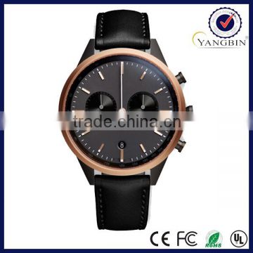Popular 2035 movement mens leather large wrists watch