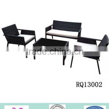 Outdoor Rattan Furniture Sets Steel Frame PE Rattan