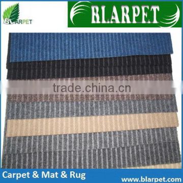 Updated promotional stripe outdoor carpet