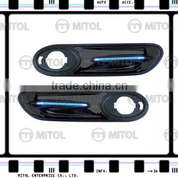 SIDE SCUTTLE-SHARK FIN W/LED For Mini Cooper R53 01-06 Gloss Black SIDE LAMP