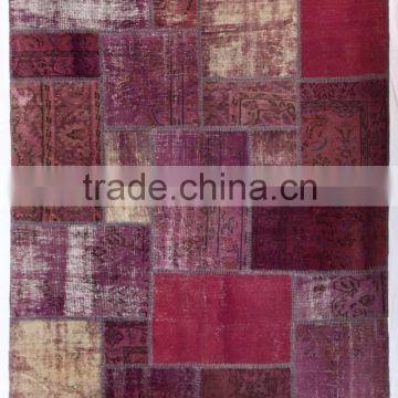 Patchwork Carpet - Vintage Rug - Handmade Contemporary Patchwork Rug