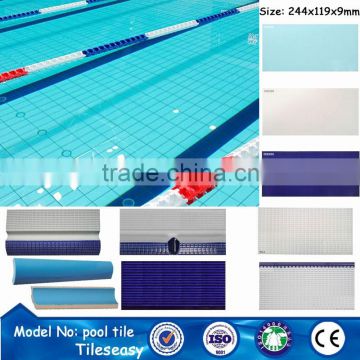 Tileseasy outdoor rectangular above ground ceramic in swimming pool