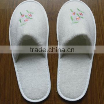 embroidery terry slipper disposable tery hotel slipper
