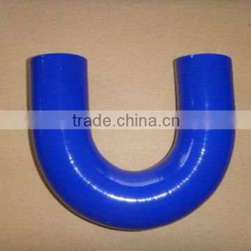 blue U shape silicone hose